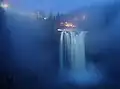 Der Wasserfall im Nebel