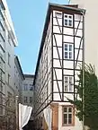 Der Fachwerkteil im Hof