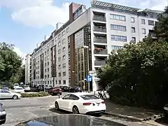 Blick von der Neuen Blumenstraße auf 38–41