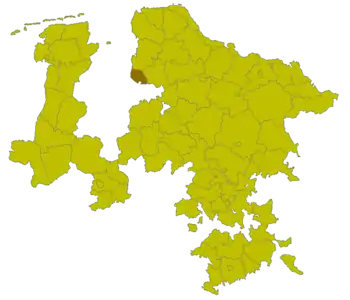 Lage des Kreises Blumenthal in der Provinz Hannover