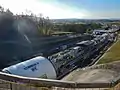 Tunnelbohrmaschine am Westportal bei Weilheim (November 2014)