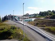 Bobbahn mit Bobhaus