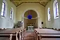 Kanzel, Altar und Apsis