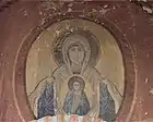 Fresko in der Sankt Stephen Höhlenkirche bei Shipokno, Mazedonien, 15. Jahrhundert