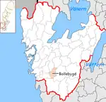 Lage der Gemeinde Bollebygd
