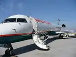 Klapptür mit integrierter Flugzeugtreppe