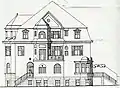 Heussallee 40, Aufriss zur Heussallee