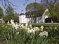 Blick vom Schlosspark zum Hauptgebäude
