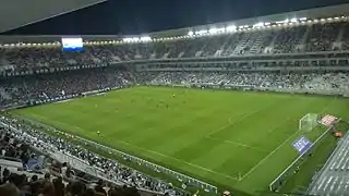 Das UEFA-Europa-League-Hinspiel zwischen Girondins Bordeaux und dem AEK Larnaka (3:0) in der Qualifikationsrunde der Saison 2015/16 am 30. Juli 2015.