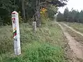 Grenzstein bei Krastinieki 56.42211522.190677 Oktober 2011