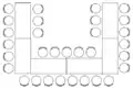 Blockbestuhlung in U-Form