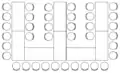 Blockbestuhlung in E-Form