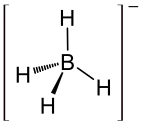 Strukturformel von Borhydridanion