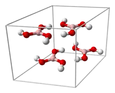 Elementarzelle von Sassolin