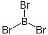 Struktur von Bortribromid