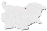 Karte von Bulgarien, Position von Borowo hervorgehoben