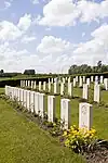 Friedhof gefallener britischer, australischer und deutscher Soldaten
