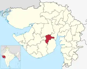 Lagekarte des Distrikts