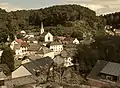 Sicht auf Burglinster; Manscheid/Mënscht in der Serie