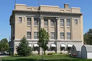 Das Box Butte County Courthouse in Alliance, gelistet im NRHP Nr. 89002212