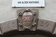 Das Bozner Stadtwappen am alten Rathaus