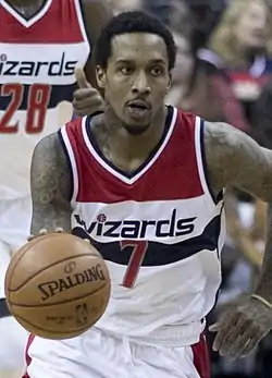 Brandon Jennings im Trikot der Washington Wizards