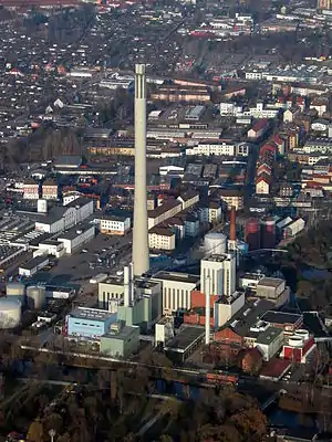 Heizkraftwerk Mitte von Westen (2011)