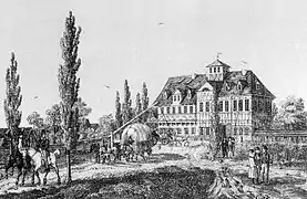 Der Ölper Turm (1839) Darstellung von Wilhelm Pätz