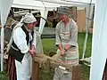 Hand-Flachsbreche