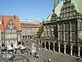 Bremen, Marktplatz mit Rathaus