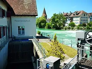 Zufluss Aufstau zum Museum Reusskraftwerk