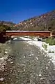 Eine gedeckte Brücke am South Yuba River