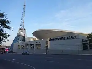 Die Nordseite der Bridgestone Arena in Nashville (2015)