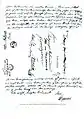Erster Brief Bismarcks an Scharlach vom 14. No­vember 1833(Adressfeld und Rückseite)