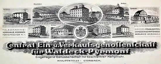 Briefkopf – Zentrale Ein- und Verkaufsgenossenschaft Waldeck-Pyrmont