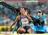 Die neuntplatzierte Brigetta Barrett
