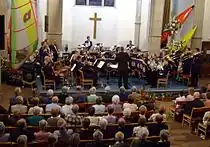 The Brighouse and Rastrick Band in der Brighouse Central Methodist Church, am 21. Juni 2008