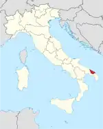 Lage innerhalb Italiens