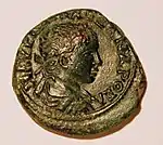 Bronzemünze aus Nicea, z. Zt. Kaiser Alexander Severus