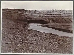 Gletschertor des Brúarjökull um 1900