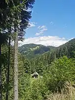 Blick vom Talschluss des Utschgrabens nach Nordosten zum Dürreck.