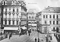 Nahezu derselbe Ort wie auf dem vorherigen Bild um 1900. Links das ehemalige, 1928 abgerissene Hotel Middendorf.