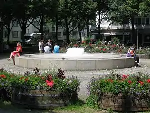 Springbrunnen (1980), Hohenzollernplatz, München