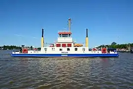 Fähre „Breslau“ über den Nord-Ostsee-Kanal (Tragkraft 100 t)
