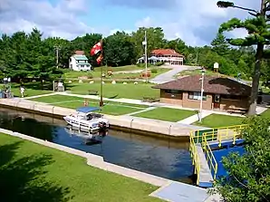 Die Schleuse Buckhorn des Trent-Severn-Wasserweges