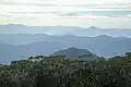 Blick vom Mount Budawang bis zum Pigeon House Mountain