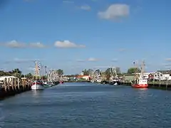Blick in den Fischereihafen