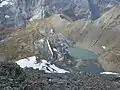 Blick zur Baustelle Muttsee der Kraftwerke Linth-Limmern AG.