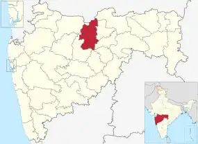 Positionskarte des Distrikts Buldhana