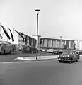 Der neue Hauptbahnhof am Rande der Weststadt (Aufn. 1957)